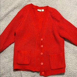 Vintage Red Women’s Cardigan